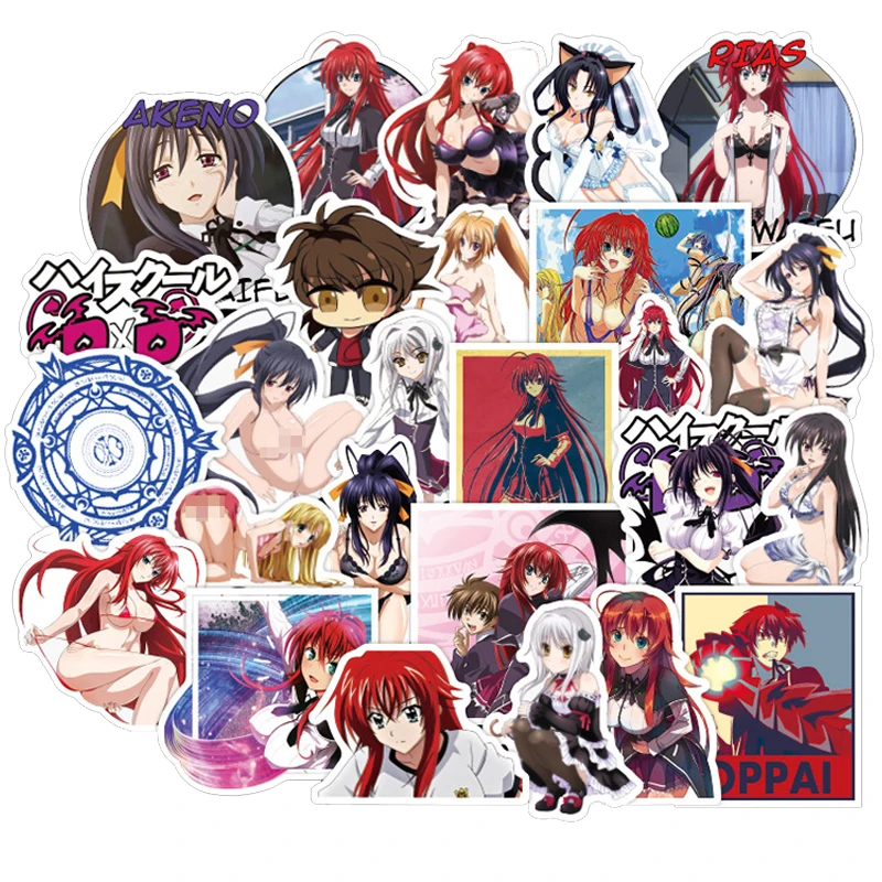 50 шт. стикер в стиле аниме Демон для старшеклассниц DXD s Waifu Hentai сексуальная
