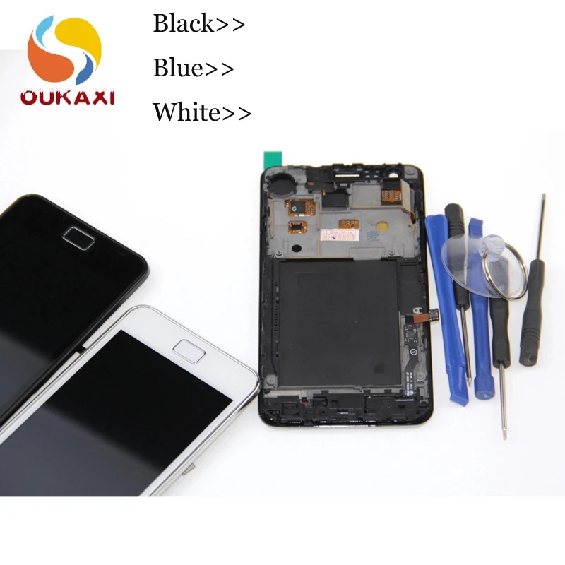 100% протестированный для Samsung Galaxy S2 i9100 I9105 ЖК дисплей + сенсорный экран сборка