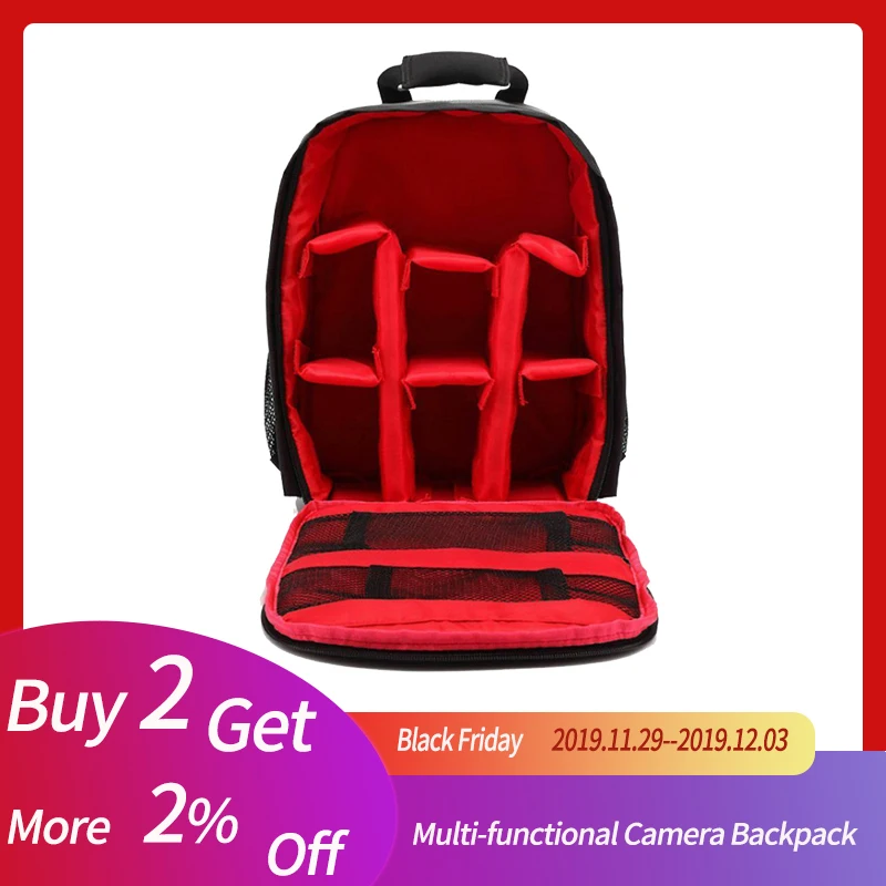 

CUJMH Multi-functional Camera Backpack Video Digital DSLR Bag Waterproof Outdoor Camera Bag Case for Nikon for Canon
