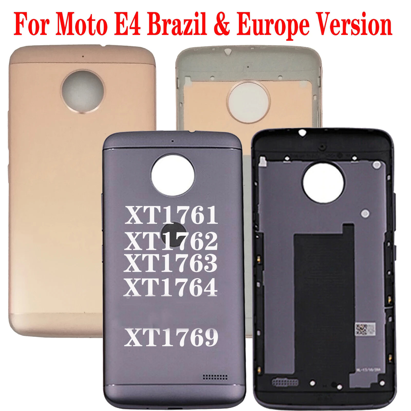 

100% Orig New 5" For Motorola Moto E4 XT1761 XT1762 XT1763 XT1764 XT1769 back Door Housing Battery Door Cover