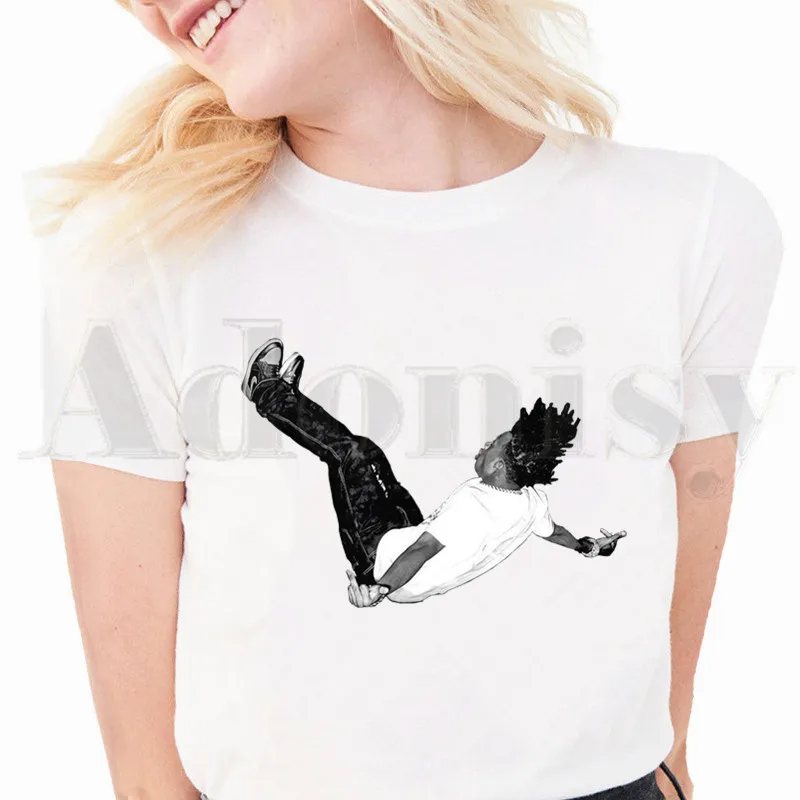 

Playboi Carti Rapper Hip Hop Women's T Shirt Summer Short Sleeve Print Chewing Funny Tshirt Tops Women T-shirt Streetwear Female