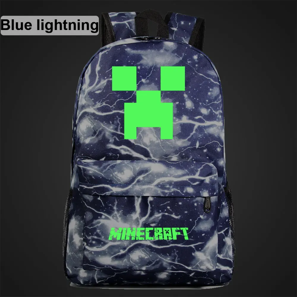 Green Luminous Games Like A Eves Boy Girl Book School Bag Women Bag Pack Teenagers Schoolbags Men Student Backpack - Цвет: 15