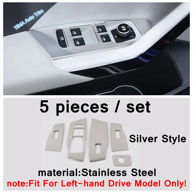 Window Switch Button / Head Light Adjust / Glove Storage Box Handle Buckle Cover Trim Fit For VW Volkswagen T-Cross 2019 - 2021 model 2