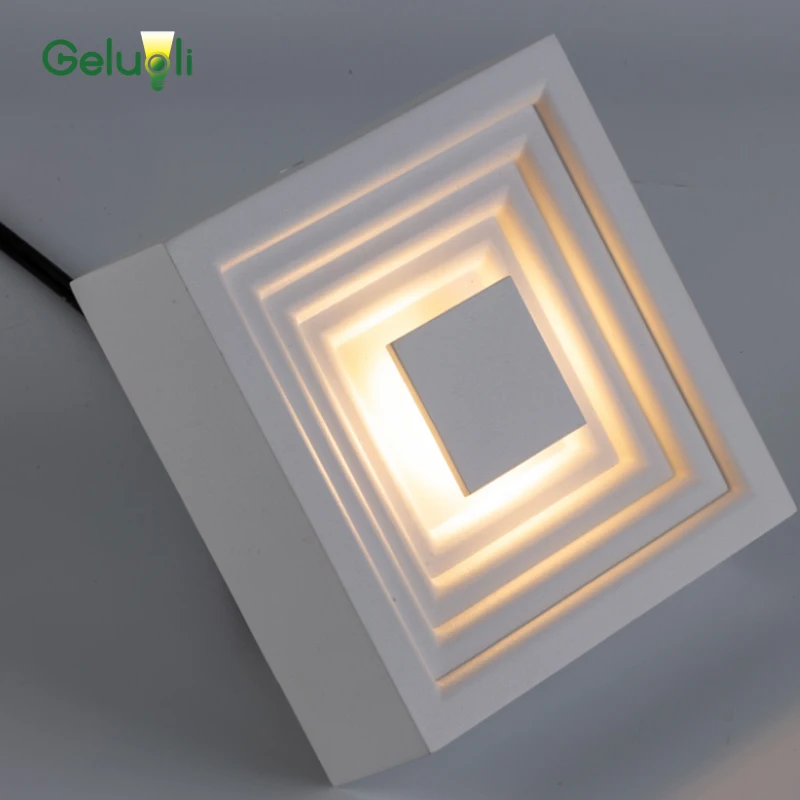 

Modern Residential Decorative Minimalism Surface Ceiling Mounted Square and Round Shell Led Ceiling Flood Light 6W,12W