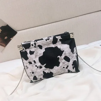 

Ladies Cow Textured Shoulder Bag Chain Bag Small Square Bag Single Messenger Bag Women's Handbags Crossbody Bags