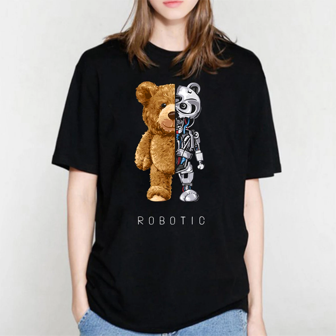 Футболка BLINGPAW женская с графическим рисунком Минималистичная футболка