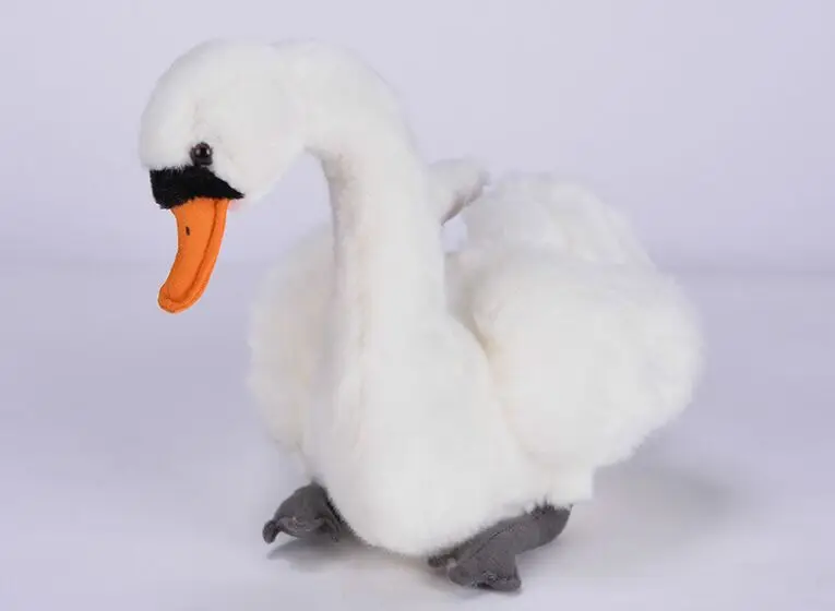 

new toy cartoon swan plush toy about 26cm white or black swan soft doll baby toy birthday gift s2198