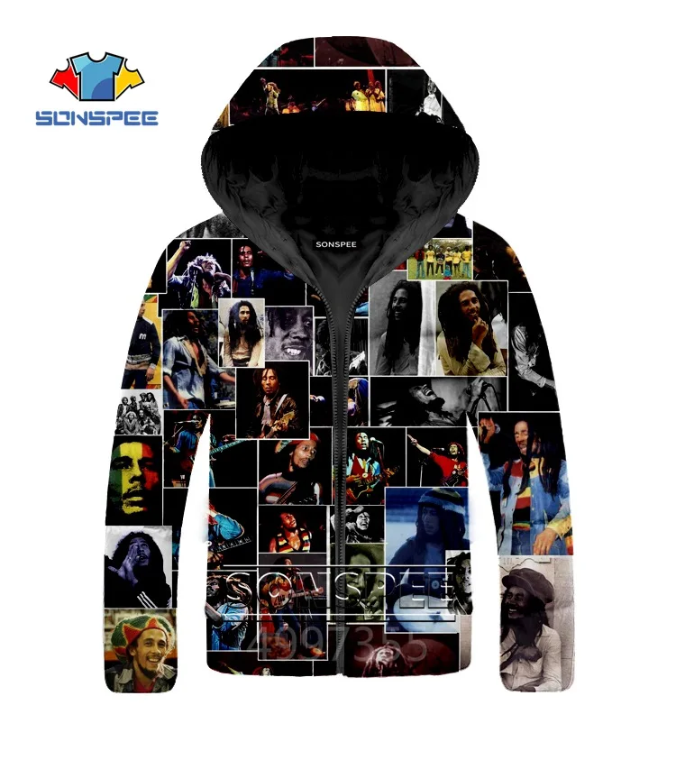 SONSPEE, новинка,, Bob Marley Singer, Harajuku, 3D принт, хип-хоп, пуховик для мужчин, wo, для мужчин, забавная, зимняя, теплая, уличная куртка для женщин G2