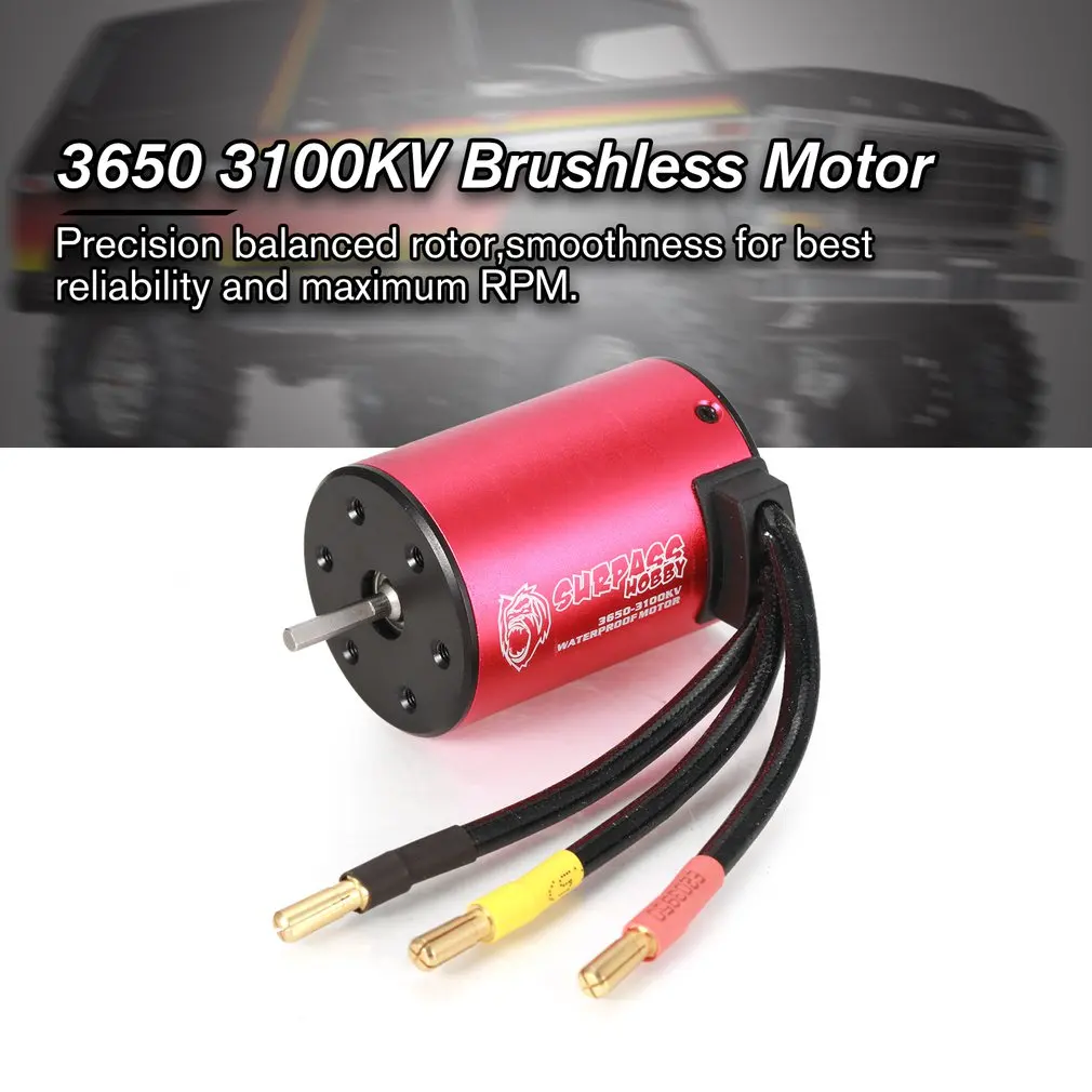 SURPASSHOBBY KK 3650 3100KV бесщеточный двигатель 2S 3S для 1:10 RC Дрифт гоночный автомобиль водонепроницаемый Сенсорный грузовик часть