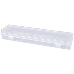 Boîte à bijoux Portable transparente à bande longue de 14 pouces, boîte à outils Portable, conteneur, pièces électroniques, vis, perles, composants, boîte de rangement 