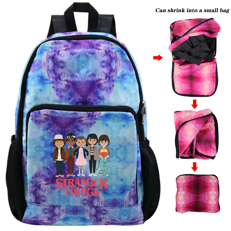 Странные Вещи Eleven Дорожная сумка на плечо для мальчиков девочек обратно в школьный рюкзак для ноутбука подростковый рюкзак сумка Складные рюкзаки - Цвет: Roblox backpack 30