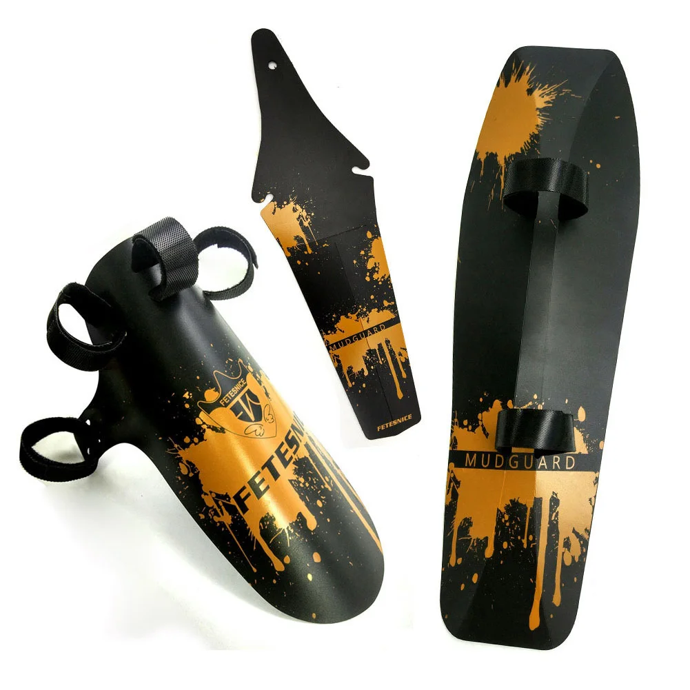 Оранжевый Красочные Dirtboard Quick Release Mudguard Велоспорт Клип на крылья велосипед горный велосипед наружные Передние Задние защитные аксессуары - Цвет: Оранжевый