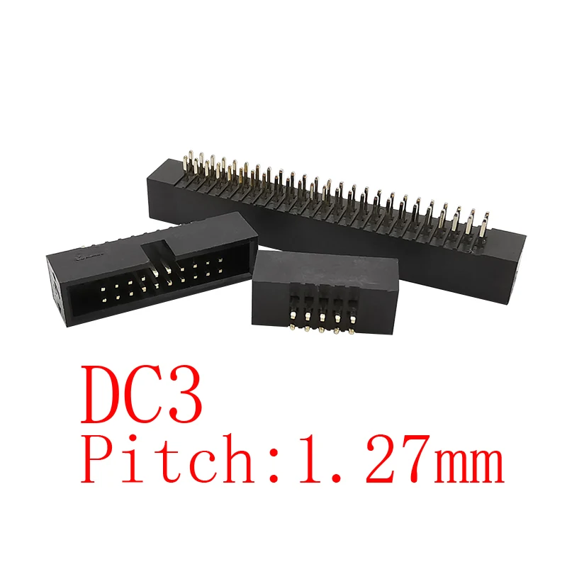 10 шт. DC3 шаг 1 27 мм Штекерный прямой штырь IDC разъем корпус PCB двухрядный 2x3-25Pin
