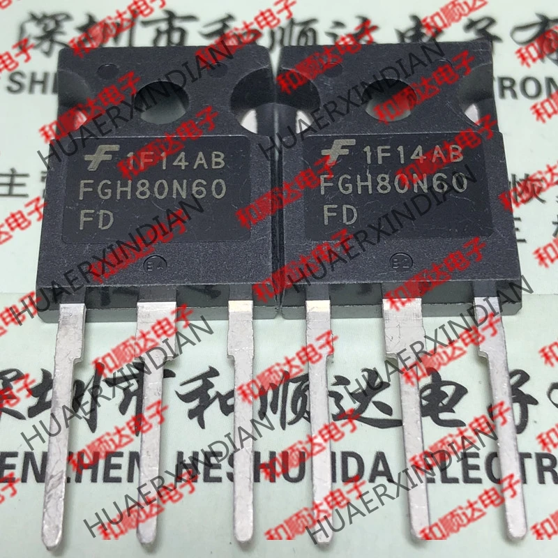 5 шт., новые оригинальные кнопки FGH80N60FD-247 600V 80A