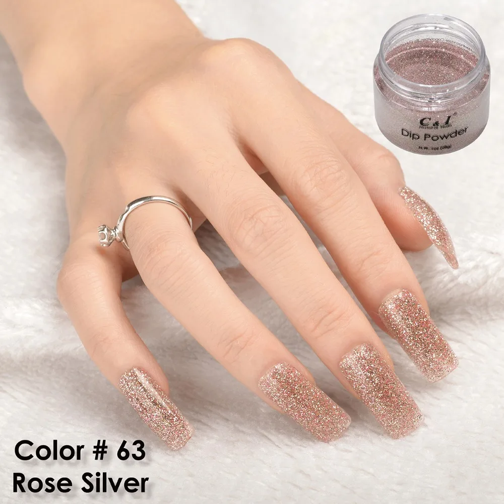 C&I Dip Powder Color # 63 Rose Silver 3