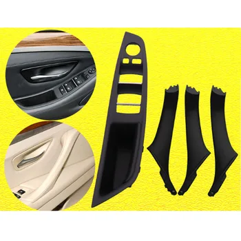 

For BMW 5 series F10 F11 2011-2017 gray Beige Black Car left Interior Door Handle Inner Door Panel Pull Trim Cover