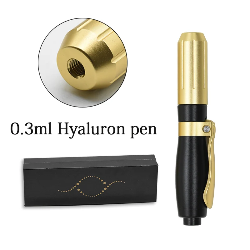 0.3ml& 0.5ml adjustable Non-invasive Nebulizer Hyaluronic acid pen Needle Free Meso gun for lip dermal filler wrinkle removing - Model Number: only 0.3ml pen