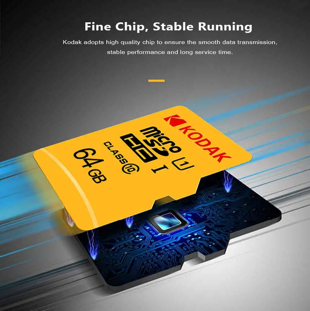 KODAK Micro SD карта 128 Гб 64 ГБ 32 ГБ 16 ГБ U1 класс 10 карта памяти 256 ГБ 512 ГБ U3 Tarjeta Micro SD 4K TF высокоскоростная карта SD карта