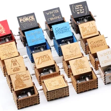 Новинка, резная музыкальная шкатулка "Королева", "Звездные войны", "игра трона", "Радуга", ручная работа, деревянная музыкальная шкатулка, рождественский подарок, подарок на день рождения