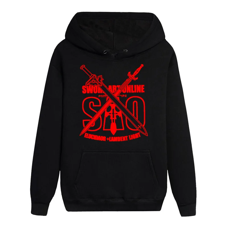 Hot Light Novel Sword Art Online Long Sleeves Noctilucent Hoodies Casual Sweats Hardwearing Youthful Coat Pullover Hooded Tops Hot Light Novel Sword Art Online Long Sleeves Noctilucent Hoodies Casual Sweats Hardwearing Youthful Coat Pullover Hooded Tops