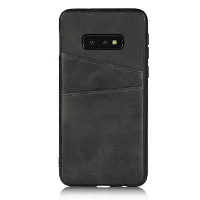 Силиконовый чехол для samsung Galaxy S10 Lite Plus S10e S10Lite S10Plus PU кожаный чехол для крышки с слоты для карт - Цвет: 1