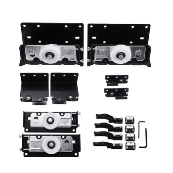 

Heavy Wardrobe Sliding Door Pulley Hanging Wheel Cabinet Sliding Door Roller Surface Mounted Wheel Track Slot Door Hardware
