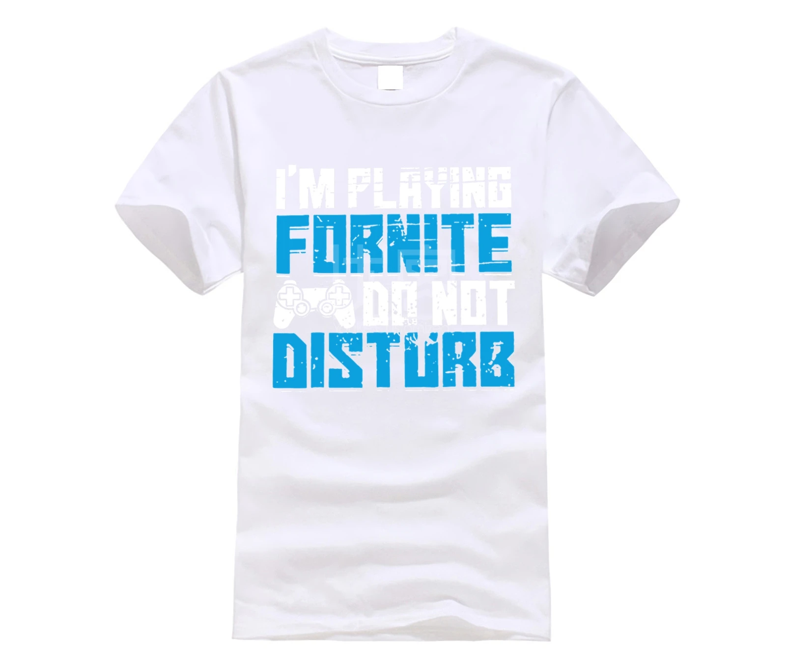 white Брендовая мужская футболка с надписью I'm playing Fornite do not compart, забавная Мужская футболка с рисунком в стиле хип-хоп, хлопок, уличная футболка - Цвет: white