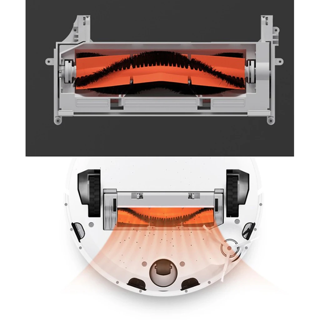 For Xiaomi 1Pc Main Brush + 1Pc HEPA Filter + 1Pc Side Brushes + 1Pc Blade Robot Vacuum Vacuum Cleaner Tool Set