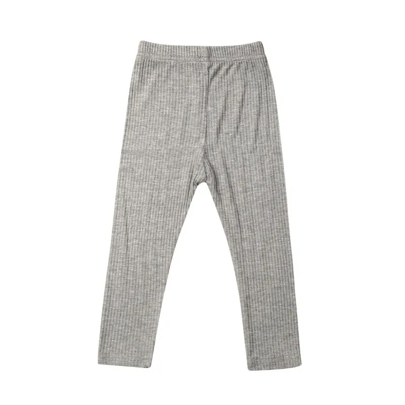 

Spring Autumn Kids Girl Warm Cotton Soft High Quality Leggings Solid Color Stretch Trousers Pants