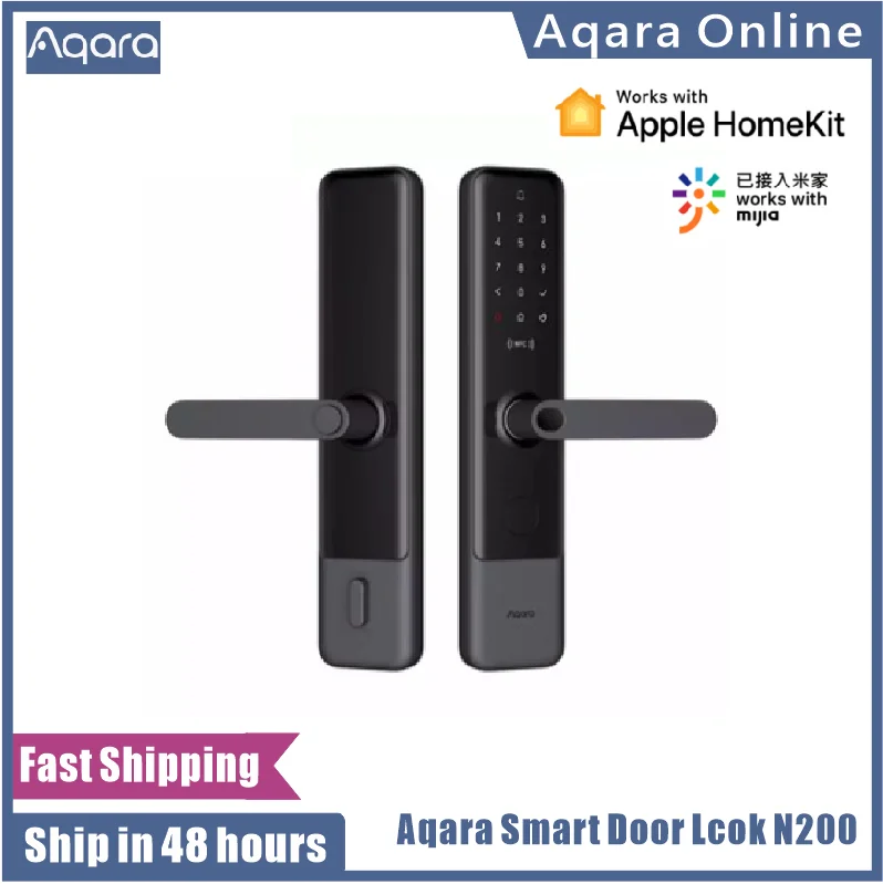 Умный дверной замок Aqara N200 разблокировка по отпечатку пальца Bluetooth NFC звонок