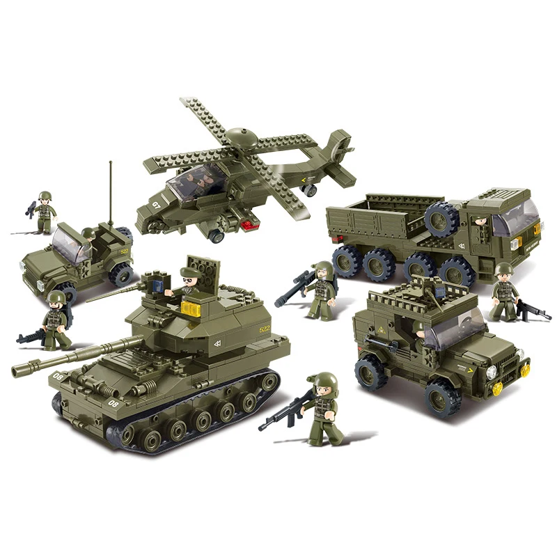 

S Model Compatible with B0311 996pcs Army Tank Corps Models Building Kits Blocks Toys Hobby Hobbies For Boys Girls
