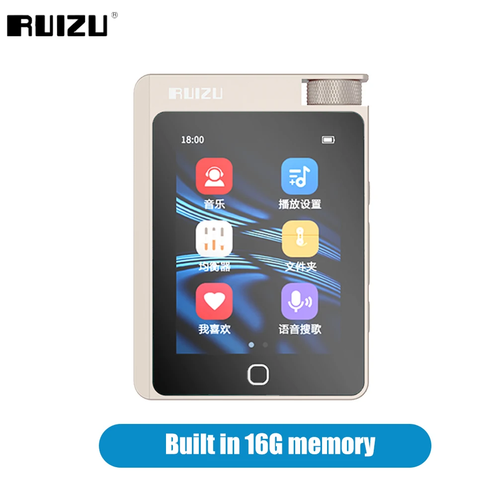 RUIZU A55 16G HiFi Lossless Music Player With Bluetooth 5.0 Support EQ Equalization Adjustment MP3 Mini Portable Sport Walkman 