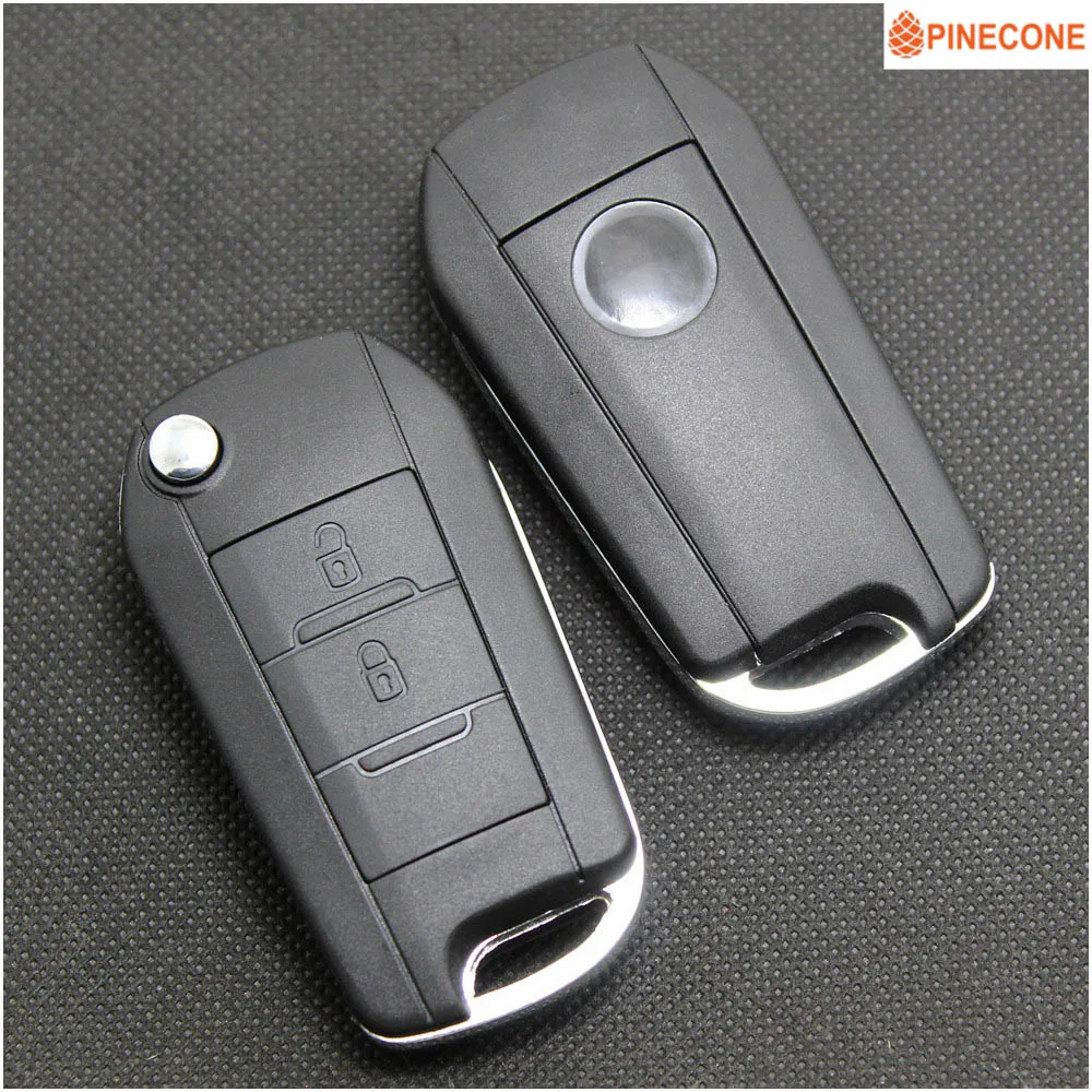 PINECONE для CHANGAN CX20 CX30 BENGBENG MINI ALSVIN V3 V5 ZHIXIANG Key Case 2 кнопки неразрезное Левостороннее лезвие Модифицированный корпус дистанционного ключа