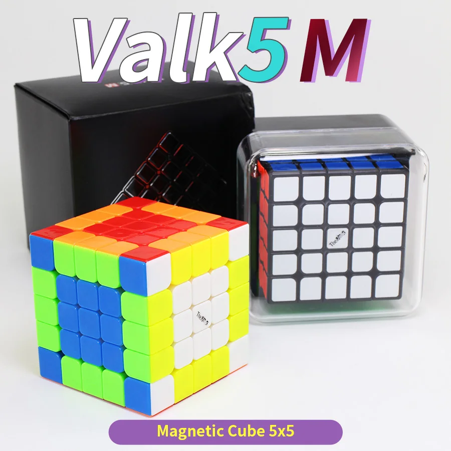 Mofangge Valk5M 5x5x5 Магнитный скоростной Куб 5x5 Valk5 M Cubo Magico Cubes Игрушка Головоломка QiYi от