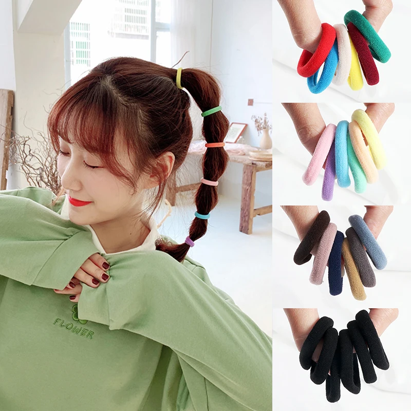 

10/20/30pcs/Lot Simple Basic Hair Ties Colorful Cute Rubber Bands for Women Girls High Elastic Hair Accessories Ponytail Holder