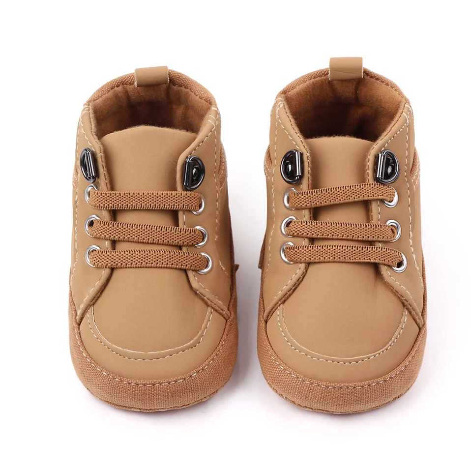 Baby Shoes Spring/Autumn Casual Shoe Sport Sneakers Baby Boys Shoes PU Elastic Band Soft-Soled Non-Slip Toddler For 0-18M