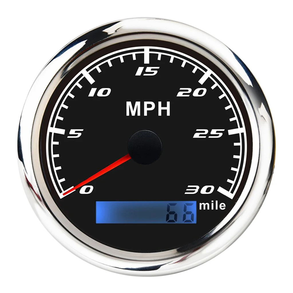 30MPH 85mm Boat GPS Speedometer Gauge Marine Tachometer For  Boat Yacht Speedboat Etc LED Backlight IP67 Boat Accessories Marine