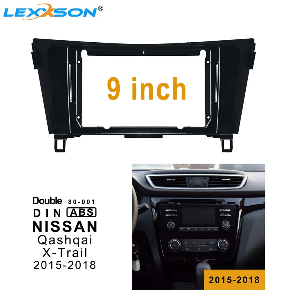 Комплект обшивки автомобильной фасции 9 дюймов для NISSAN Qashqai X-Trail 2015-2018 двойной Din