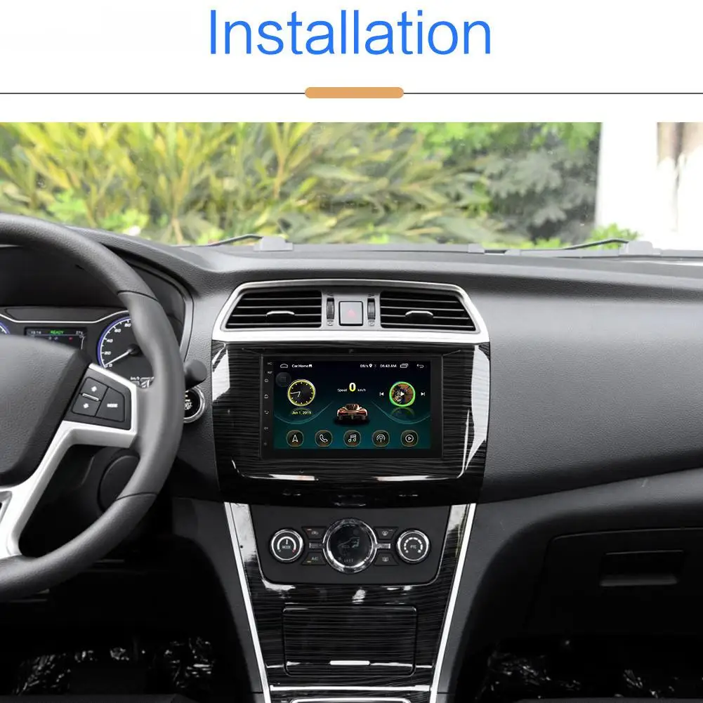 Android 8.1 Double-Din Car Stereo with GPS Navigation & Reverse Camera