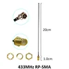 433Mhz LORA Antenna 5dbi 433 mhz RP-SMA Connector Rubber waterproof Lorawan antenna IPX to SMA Male Extension Cord Pigtail Cable ► Photo 3/6