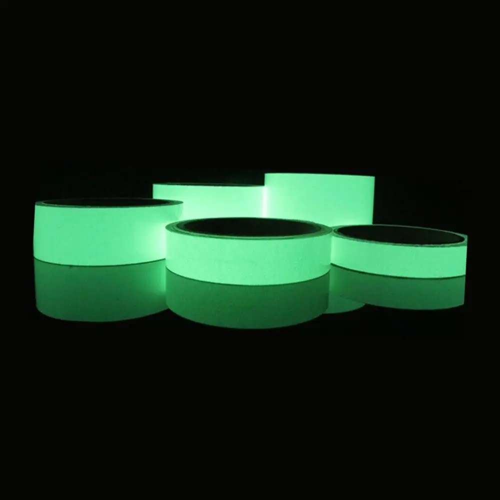 Green 1.5CMx1M Светоотражающая светящаяся лента самоклеящаяся наклейка Съемная светящаяся лента флуоресцентная светящаяся темная яркая Предупреждение лента - Цвет: Green 1.5CMx1M