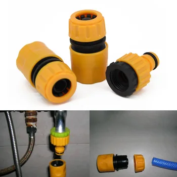 

3pcs 1/2 5/8 Hose Pipe Fitting Set Quick Garden Water Connector Adaptor New Tap Adaptor For Gardening, Balcony, Car Washing