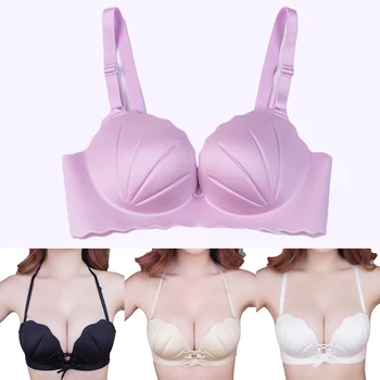 

Soft Seamless Bra Women B C Cup Push Up Underwear Women's Wireless Bras Solid Color Female Lingerie Adjustable Brassiere