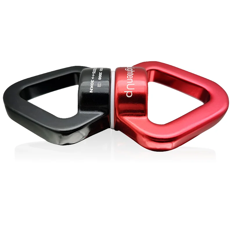 30KN Outdoor Climbing Carabiner 8-Shaped Connecting Rotating Ring Rope Swivel Universal wheel fixed Climbing Yoga Accessories