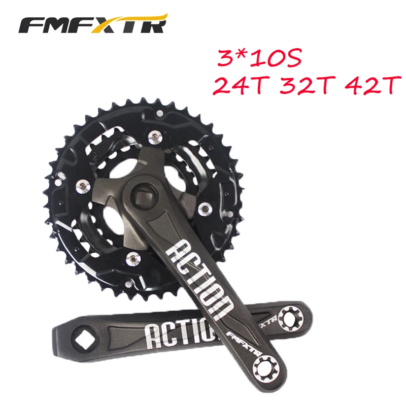 FMFXTR MTB велосипед коленчатый набор 104/64BCD 24T 32T 42T цепное кольцо 170 мм кривошипная