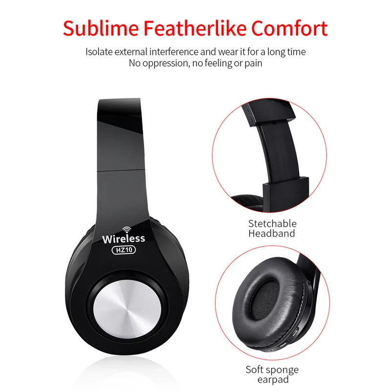 Oppselve HIFI Stereo Earphone Bluetooth Headphone Music Headset FM Support SD Card With Music For Mobile Xiaomi iPhone Sumsamg