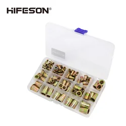 HIFESON – KIT d'écrou de rivetage en acier, pour pistolet à Riveter M3 M4 M5 M6 M8 M10, 95 et 300 pièces 