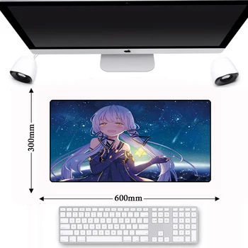 

Large Anime Locking Edge Anime Anti-slip Rubber Computer Mouse Pad Mausunterlage tapis de souris Gaming Keyboard PC Mousepad Mat