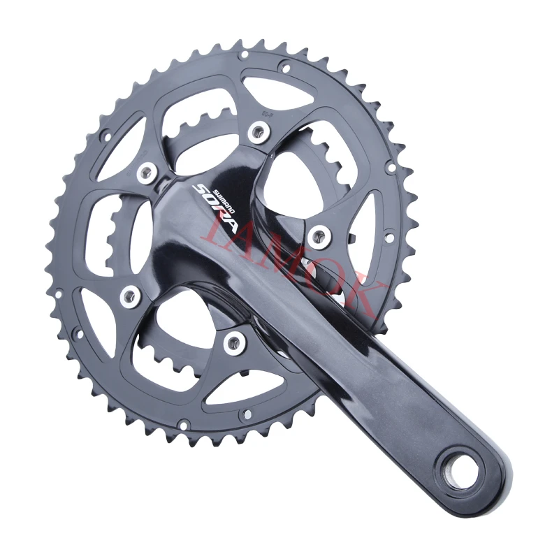 SHIMANO FC-3550 Road Bicycle 2x9-speed Chainwheel 2-Piece Iamok 165mm Crankset 50-34T with SM-BB4600 Parts