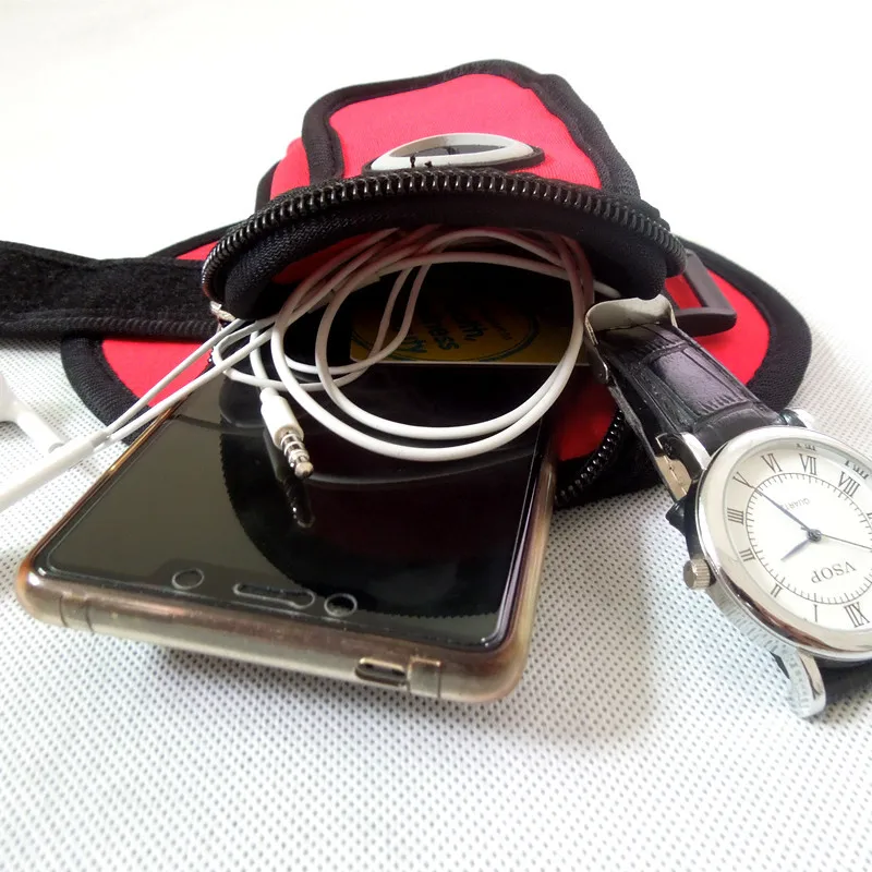 

New Style Outdoor Running Sports Mobile Phone Armstrap Multi-functional Large Size Waterproof Fitness Sport Arm Bag